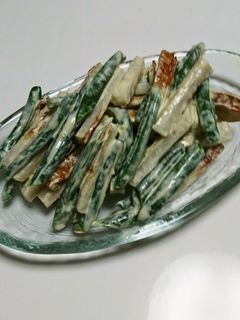 ちくわといんげんのわさびマヨ和え-レシピのメイン写真