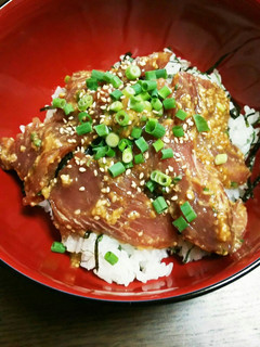 カツオの味噌だれ丼-レシピのメイン写真
