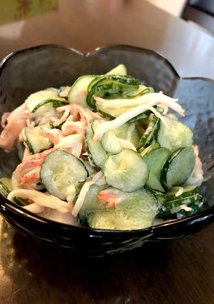 パリパリ胡瓜のカニマヨサラダ♪-レシピのメイン写真