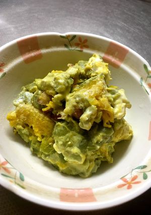 そら豆とカボチャのクリチサラダ♡デリ風-レシピのメイン写真