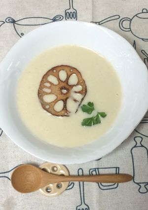 れんこんと新玉ねぎのポタージュ-レシピのメイン写真