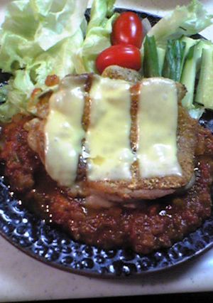 チーズチキン、トマトソースで召し上がれｗ-レシピのメイン写真