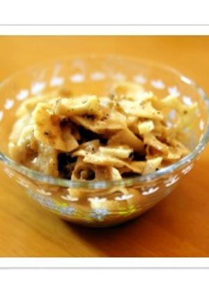 しゃきしゃきレンコンのゆずごまサラダ-レシピのメイン写真