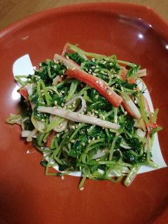 豆苗とカニかまのナムル-レシピのメイン写真