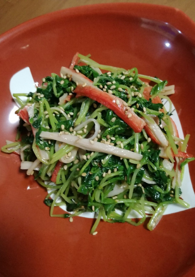 豆苗とカニかまのナムル-レシピのメイン写真