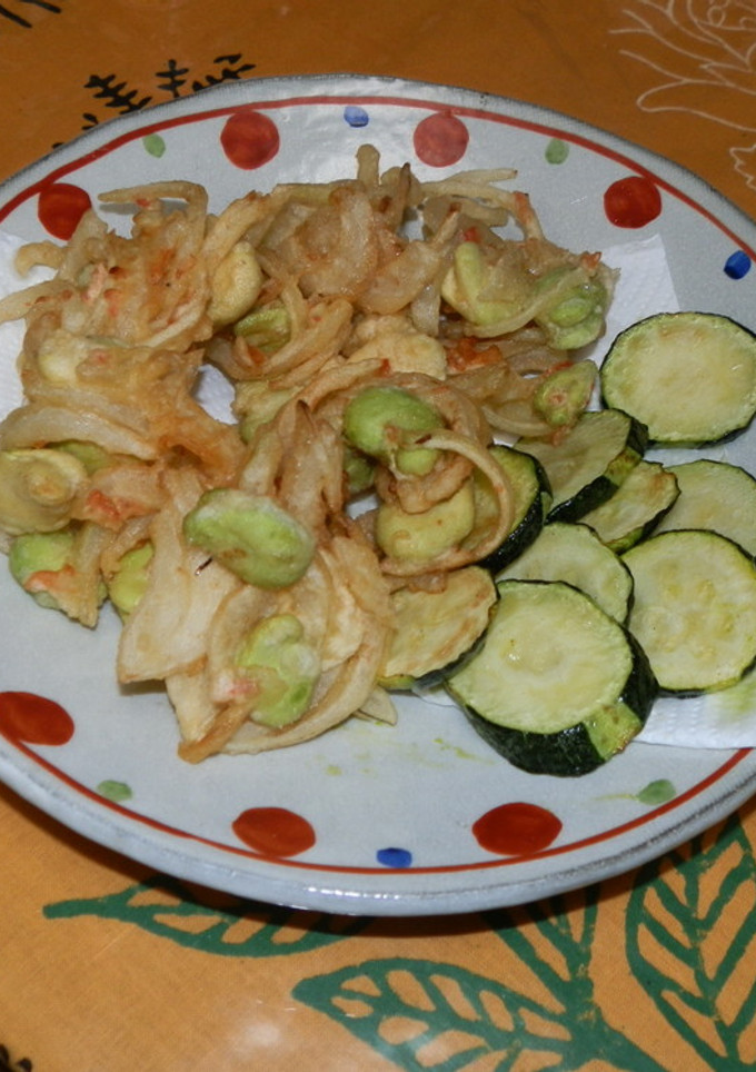 そら豆と玉ねぎのかき揚げ-レシピのメイン写真