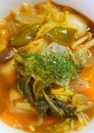 白菜 野菜の簡単♪カレー風スープ煮込み♡-レシピのメイン写真