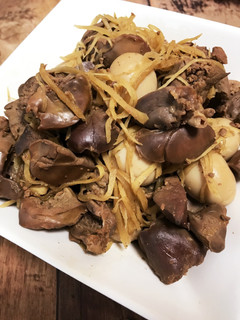 鶏レバーとうずらの卵の生姜煮-レシピのメイン写真