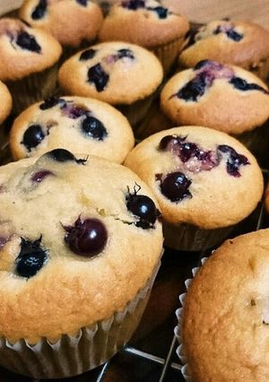 ジューンベリーのカップケーキ-レシピのメイン写真