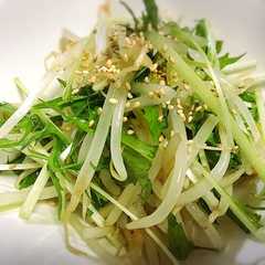 コスパ最強…♡もやしと水菜のナムル-レシピのメイン写真