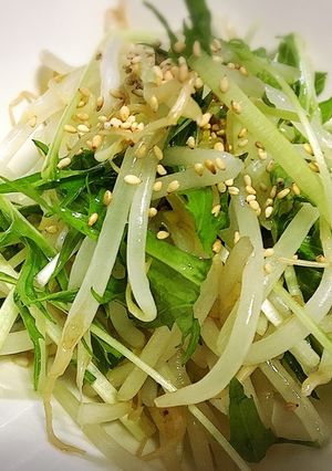 コスパ最強…♡もやしと水菜のナムル-レシピのメイン写真