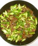 アスパラガスと牛肉の炒め物♪簡単