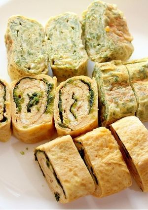 マヨマジックで2種のふわふわ厚焼き玉子-レシピのメイン写真