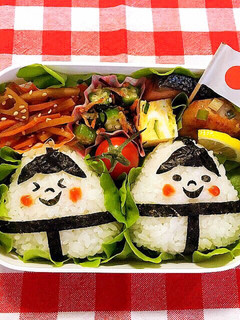 お相撲さん*おにぎり*お弁当*キャラ弁-レシピのメイン写真