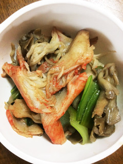 チンゲン菜とカニのうま煮-レシピのメイン写真