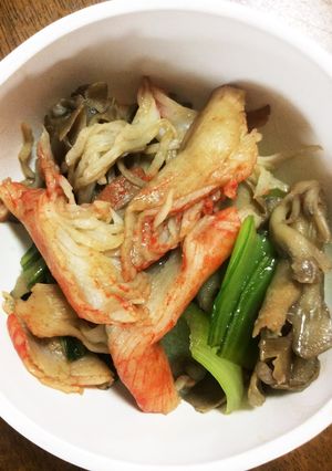 チンゲン菜とカニのうま煮-レシピのメイン写真
