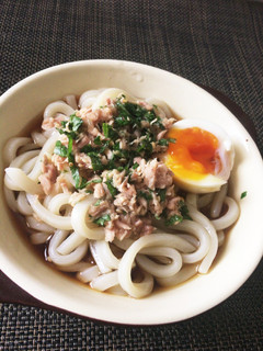 ツナと大葉のさっぱりぶっかけうどん!-レシピのメイン写真