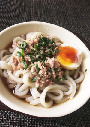 ツナと大葉のさっぱりぶっかけうどん！-レシピのメイン写真
