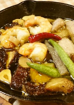 スパ子のモツージョ☆ホルモンアヒージョ-レシピのメイン写真