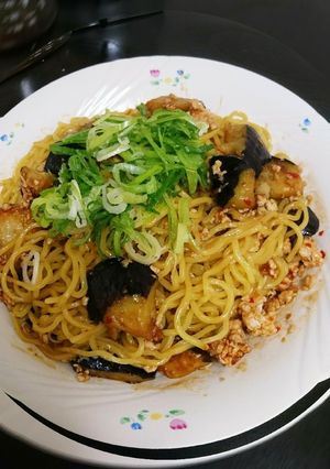 麻婆茄子混ぜそば-レシピのメイン写真