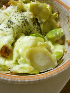 そら豆と鮭のチーズ焼き-レシピのメイン写真