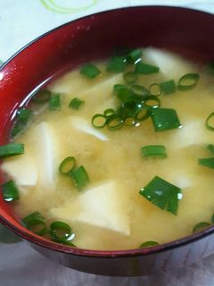 豆富とネギの味噌汁-レシピのメイン写真