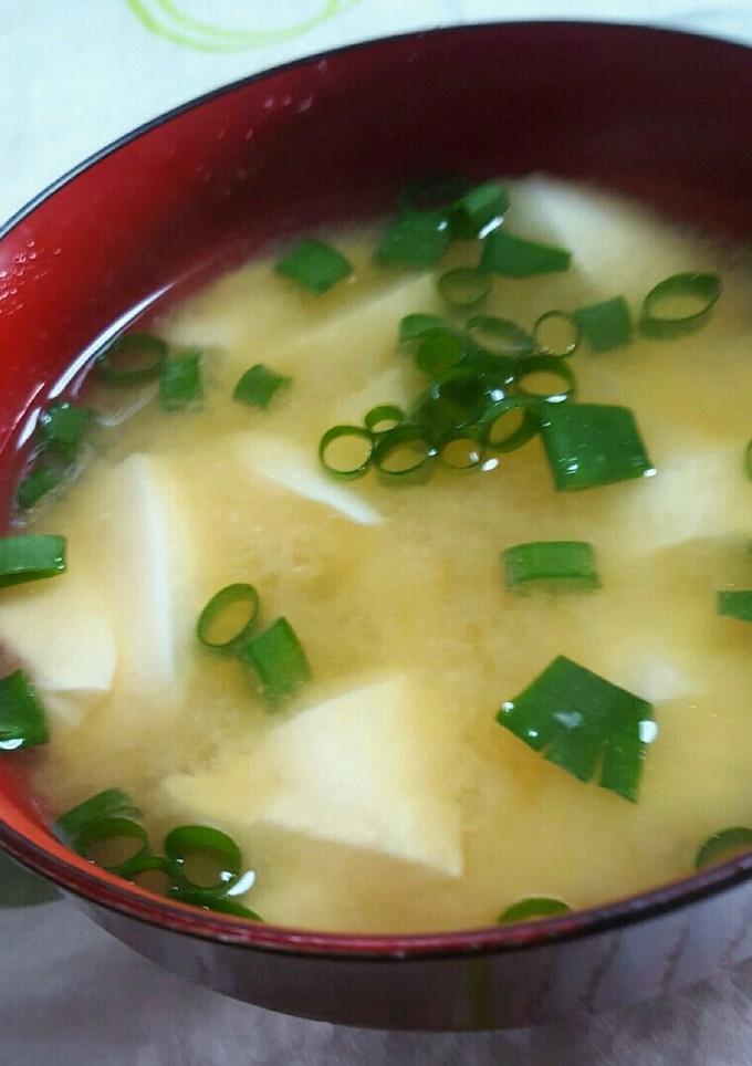 豆富とネギの味噌汁-レシピのメイン写真