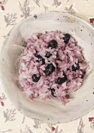 黒豆ご飯☆豆はフライパンで炒める簡単♪-レシピのメイン写真