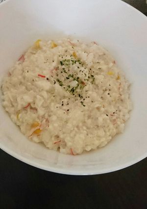 簡単カニカマ豆腐ヘルシーリゾット☆-レシピのメイン写真