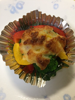 お弁当に!すぐできる野菜のマヨチーズ焼き-レシピのメイン写真