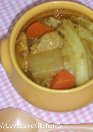 キャベツと根菜のカレースープ-レシピのメイン写真