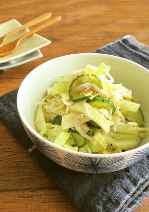 昔懐かし給食風☆キャベツごまじゃこサラダ-レシピのメイン写真