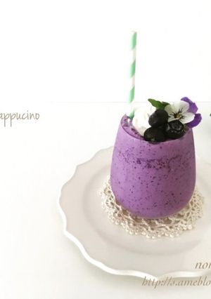 簡単♡おいしい♡ブルーベリーフラペチーノ-レシピのメイン写真