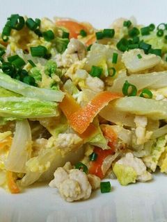 簡単☆味付けは昆布茶だけ‼白菜の卵炒め♪-レシピのメイン写真