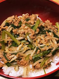 もやしとひき肉のソース炒め-レシピのメイン写真