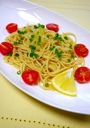 初めてでも簡単♪塩レモンわさびパスタ-レシピのメイン写真