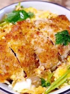 オリーブオイルの揚げ焼きかつ丼-レシピのメイン写真