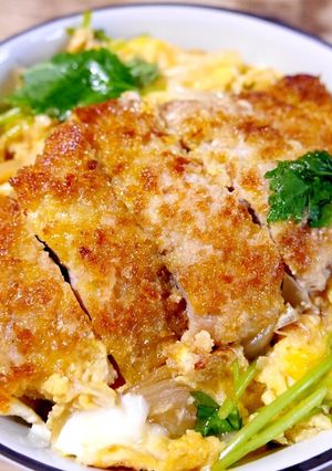 オリーブオイルの揚げ焼きかつ丼-レシピのメイン写真