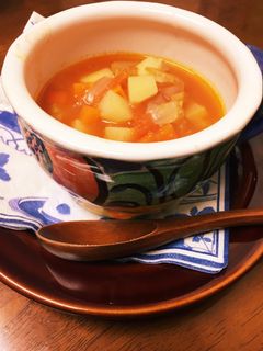 朝食に☆完熟トマトで作るミネストローネ-レシピのメイン写真
