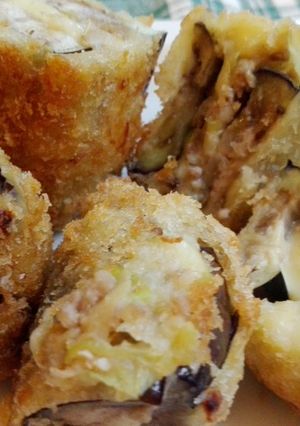 ナスのチーズサンド揚げ-レシピのメイン写真