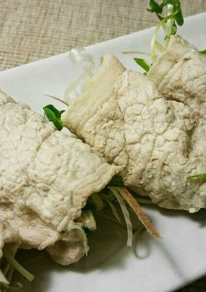 夏の万能薬味の冷しゃぶ巻き-レシピのメイン写真