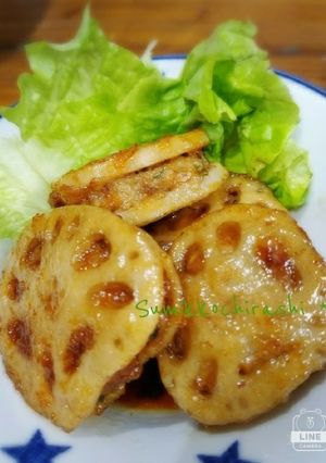胡麻ネギ甘酢☆蓮根の挟み揚げ☆-レシピのメイン写真