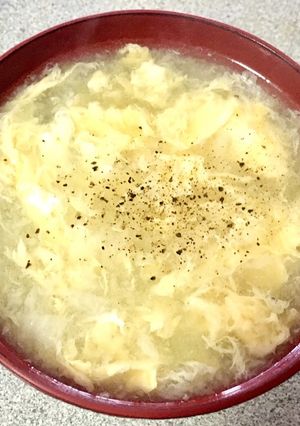 玉ねぎととろろのかき卵汁-レシピのメイン写真