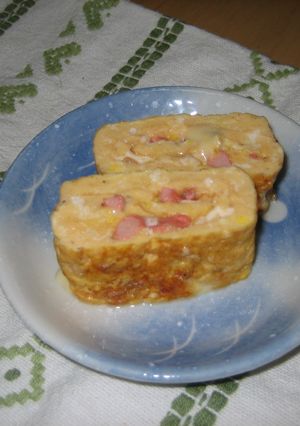 塩辛とチーズの卵焼き-レシピのメイン写真