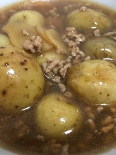 小粒じゃがいものそぼろ煮-レシピのメイン写真