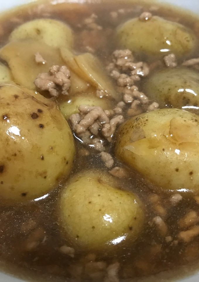小粒じゃがいものそぼろ煮-レシピのメイン写真