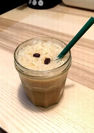 ジャム瓶で☆カフェラテ・シェケラート-レシピのメイン写真