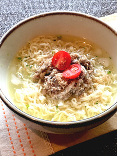さば缶とたまねぎで☆和風冷やしラーメン-レシピのメイン写真