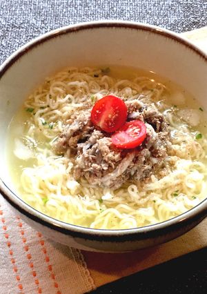 さば缶とたまねぎで☆和風冷やしラーメン-レシピのメイン写真