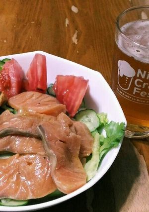 簡単 サーモンカルパッチョ-レシピのメイン写真